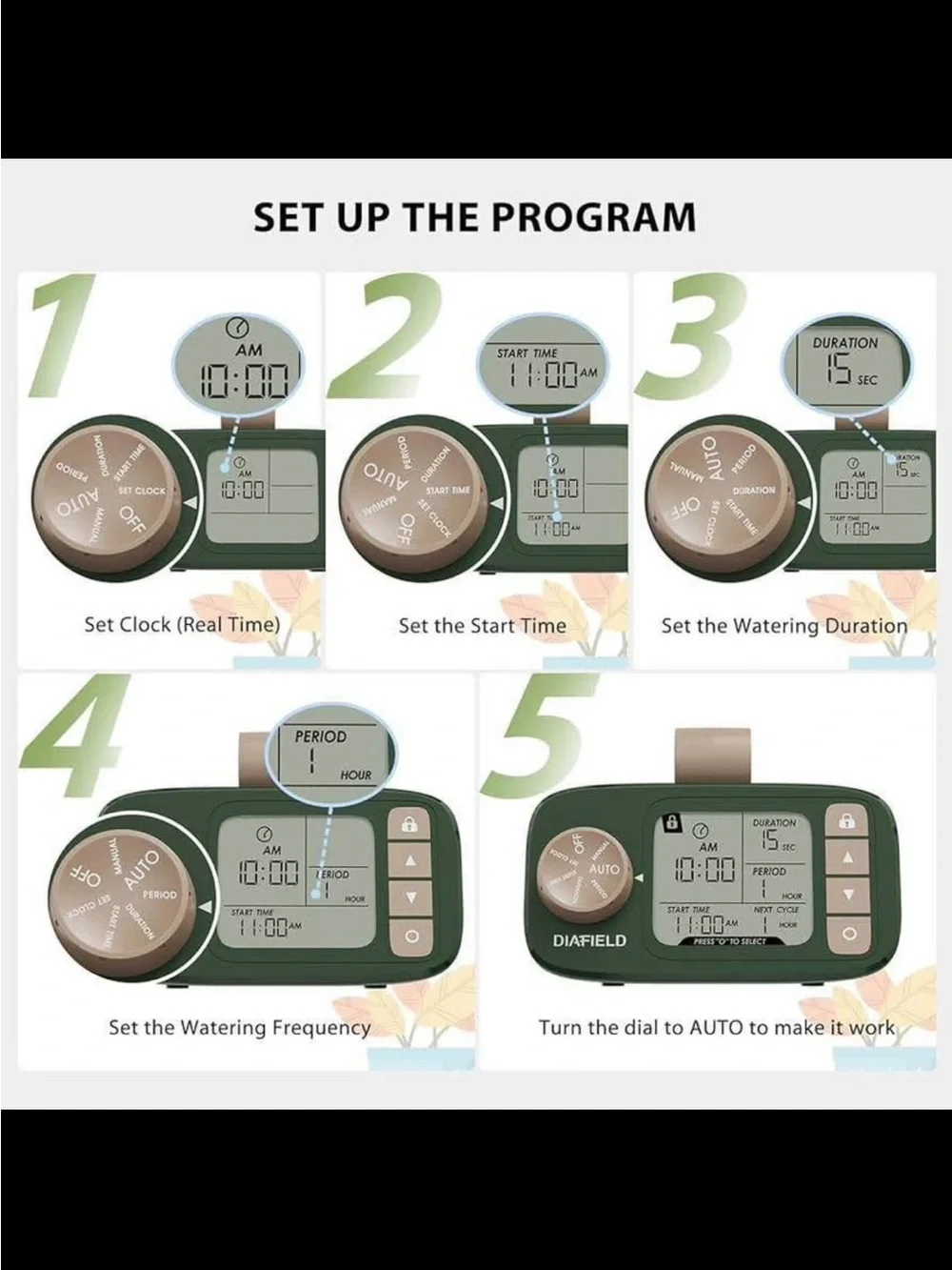 Automatic Drip Irrigation System - Gray